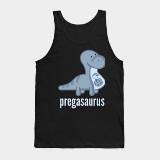 Pregasaurus Shirt - Funny Pregnancy Announcement T-Shirt Tank Top